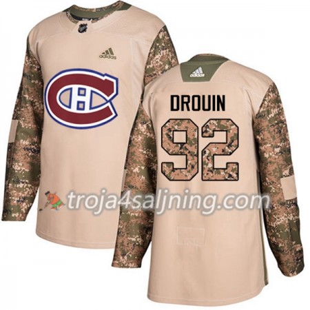 Montreal Canadiens tröja Jonathan Drouin 92 Adidas 2017-2018 Camo Veterans Day Practice Authentic - NHL Tröjor Herr